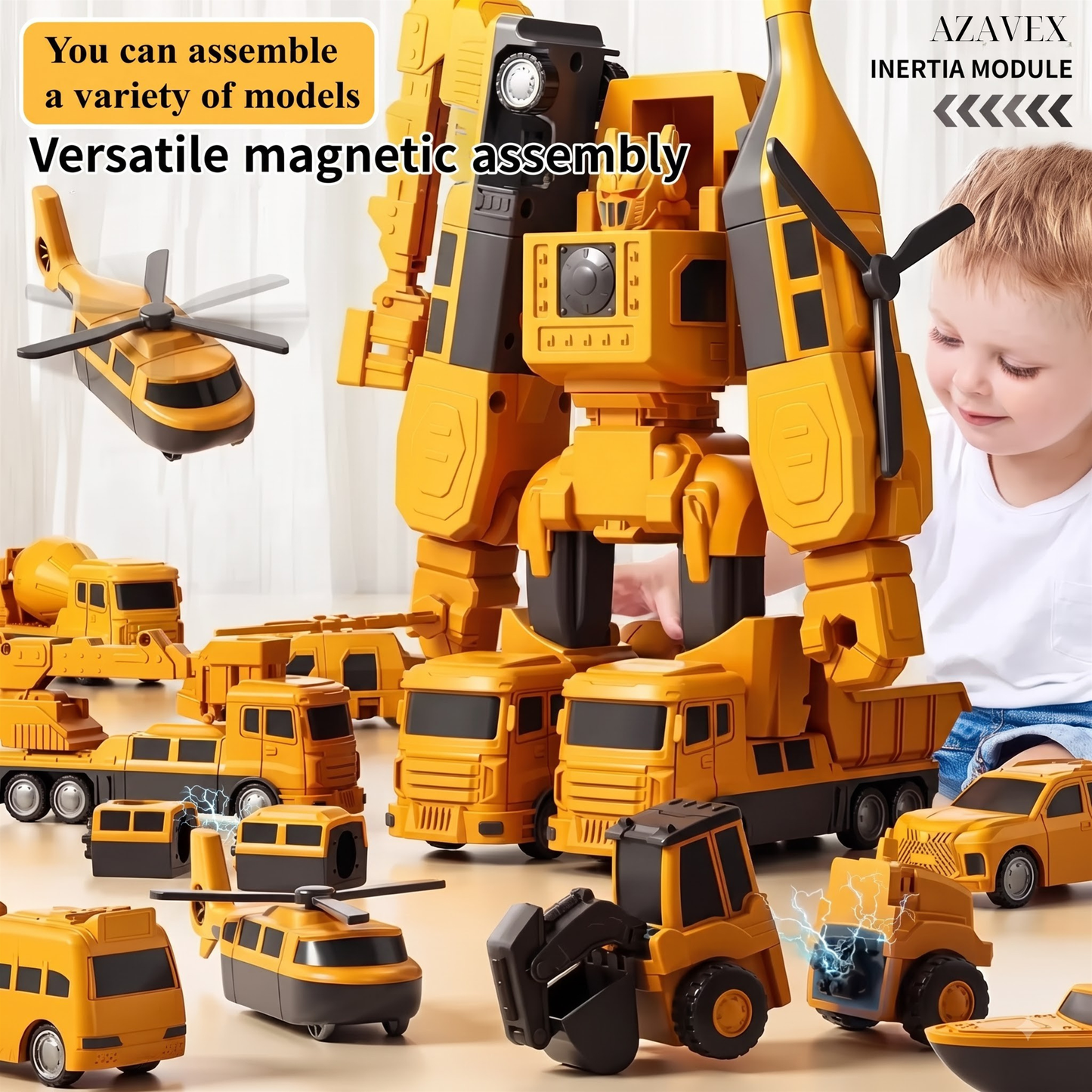 AZAVEX™ - Magnetic STEM Construction Building Set