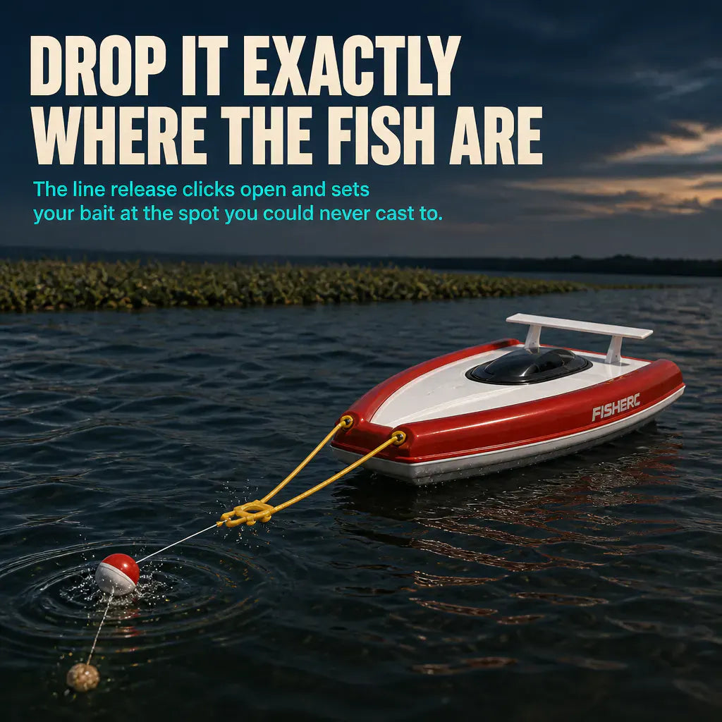 CastFar - RC Bait Delivery Fishing Boat