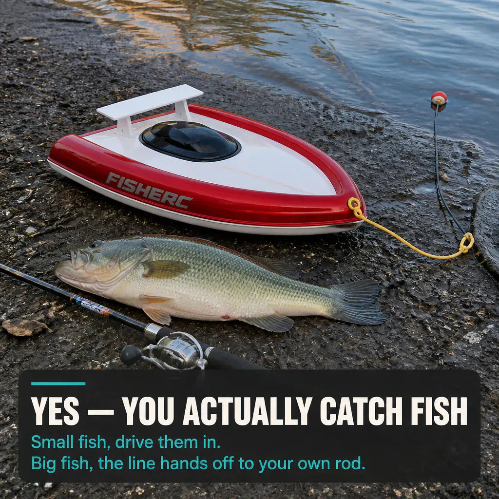 CastFar - RC Bait Delivery Fishing Boat