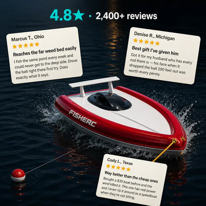 CastFar - RC Bait Delivery Fishing Boat
